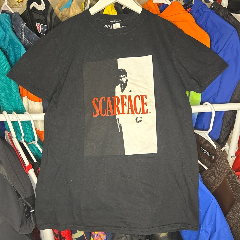 Scarface Tony Montana Movie Promo Graphic T-Shirt size Medium